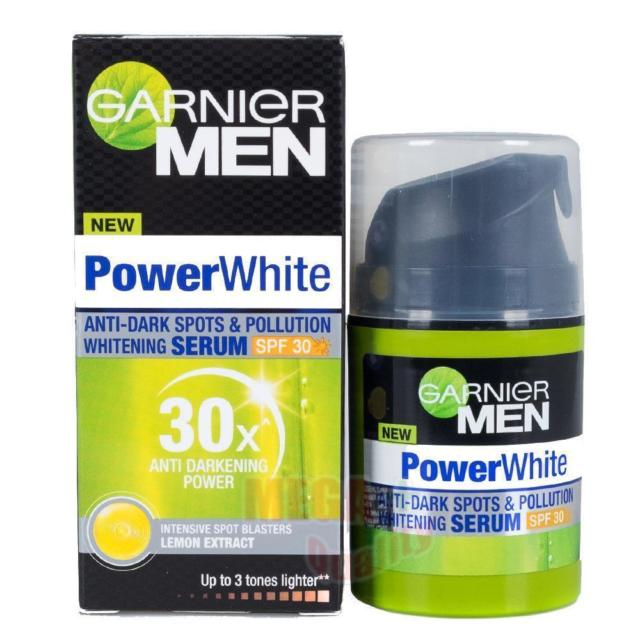 Serum dưỡng trắng da và chống nắng SPF30 cho nam Garnier Men PowerWhite