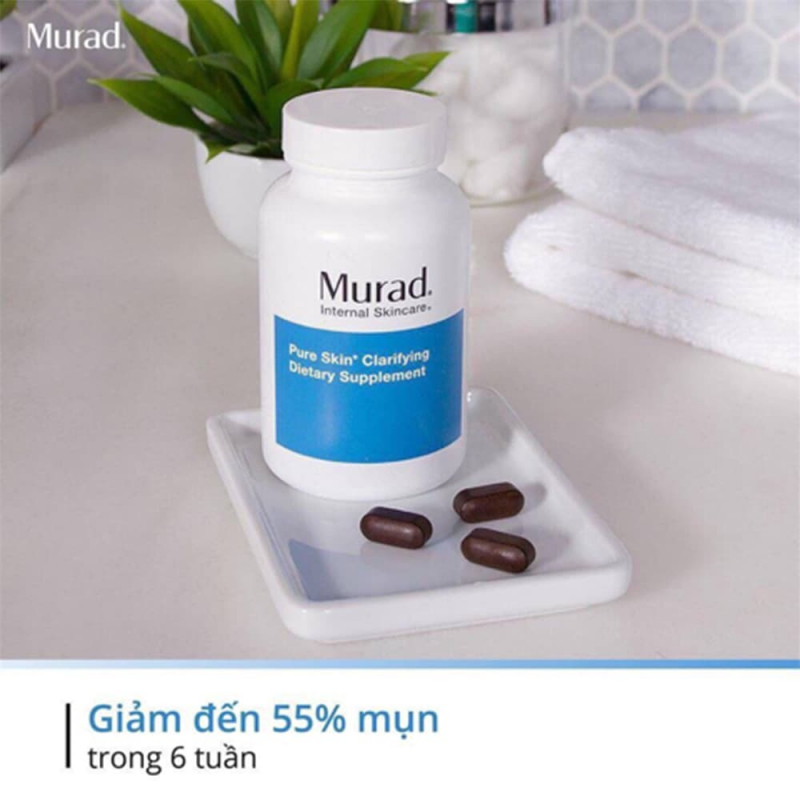 Viên uống hỗ trợ cải thiện mụn Murad Pure Skin Clarifying Dietary Supplement