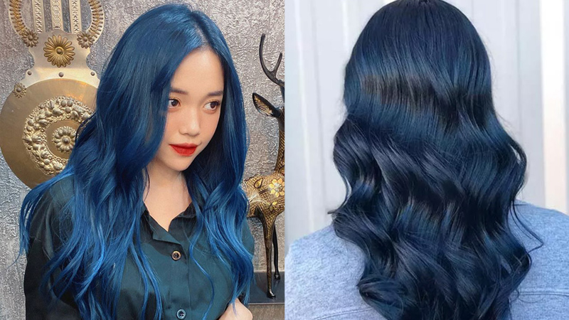 Tóc màu xanh navy