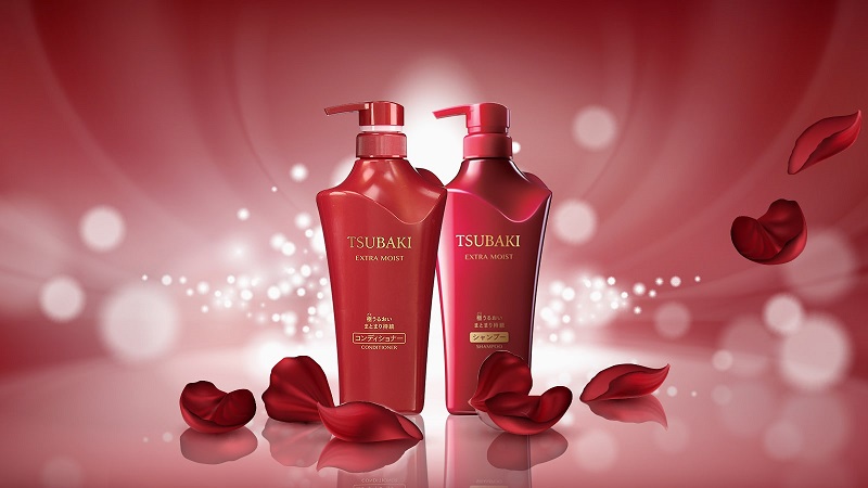 Bộ dầu gội Shiseido Tsubaki Shining (màu đỏ)