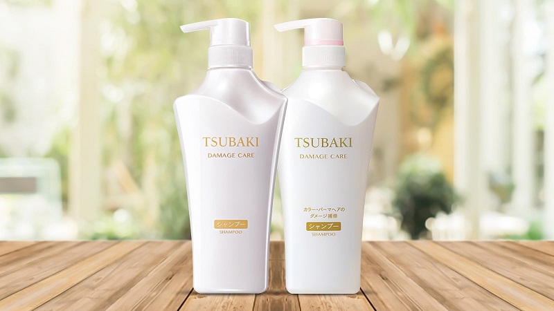 Bộ dầu gội và dầu xả Shiseido Tsubaki Damage Care (màu trắng)