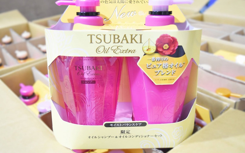 Dầu gội - xả Tsubaki shiseido Oil Extra (Màu hồng)
