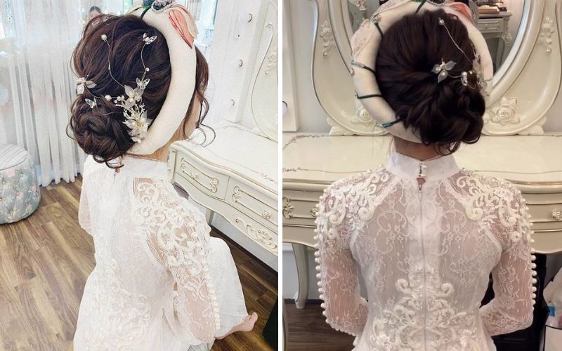 10 kiểu tóc cô dâu mặc áo dài nổi bật cho ngày trọng đại