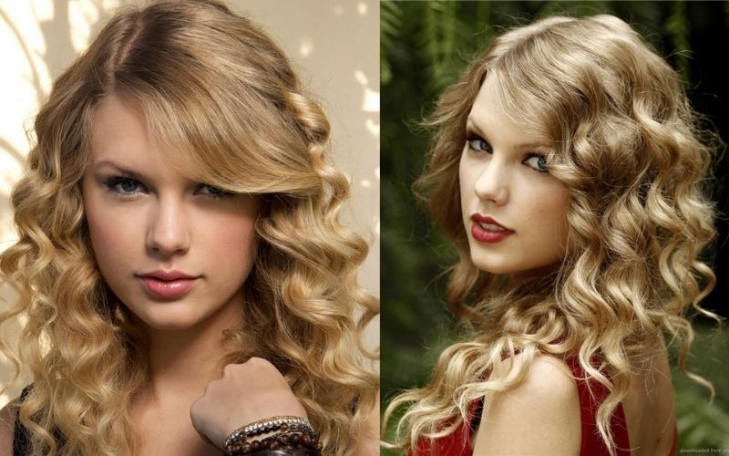 Taylor Swift với màu tóc vàng đồng nổi tiếng